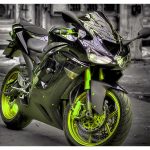 Motorcycle in green | ship a car
